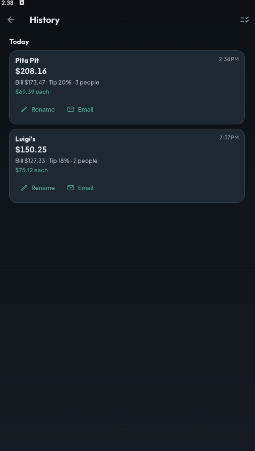 EvenOut screenshot